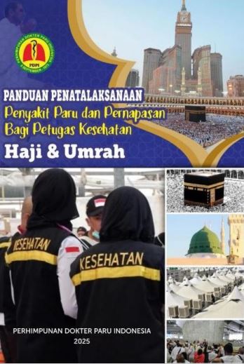 panduan penatalaksanaan penyakit paru dan pernapasan bagi petugas kesehatan haji dan umrah 2025 cover