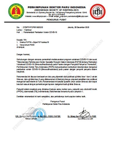 rekomendasi pemberian vaksin covid 19 2021 cover