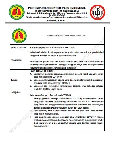 sop nebulisasi pdpi 2020 cover