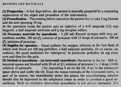 Sejarah Bedah Torak thoractomy under local anaesthesia 6