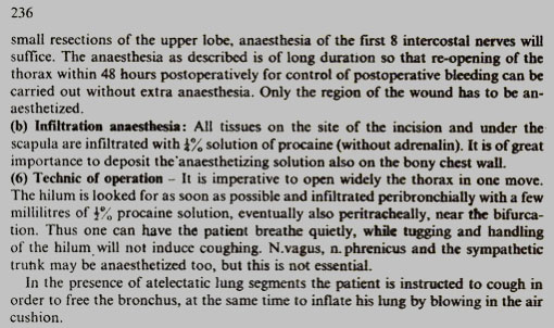 Sejarah Bedah Torak thoractomy under local anaesthesia 7
